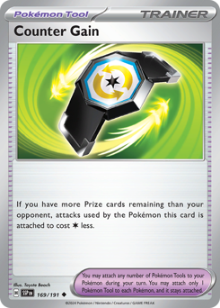 Counter Gain 169/191 Pokémon Surging Sparks Regular