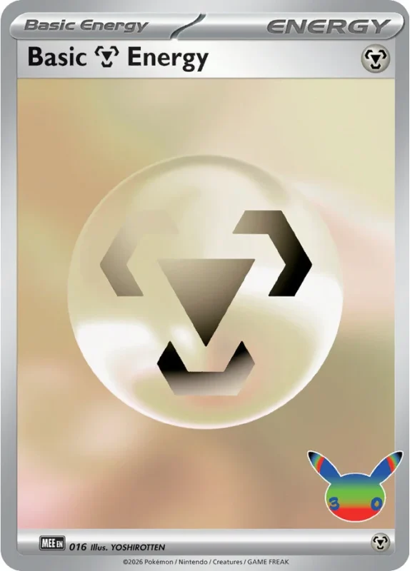 Basic Metal Energy 016 – Pokémon 30th Celebration – Holo