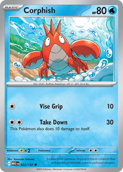 Corphish 033/132 Mega Evolution Pokémon card (Regular)