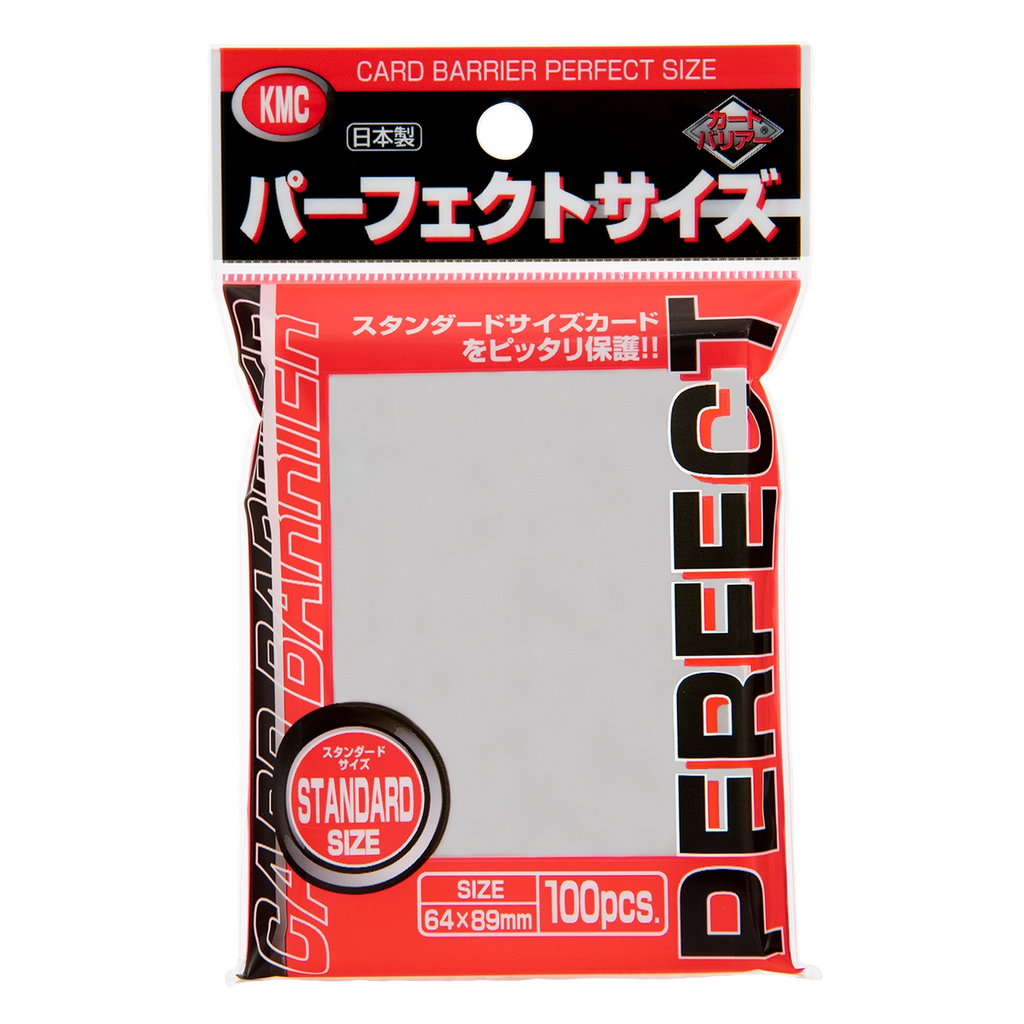 KMC Card Barrier Perfect Fit Clear Sleeves – single retail pack of 100 sleeves