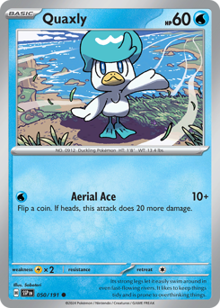 Quaxly 050/191 Pokémon Surging Sparks card