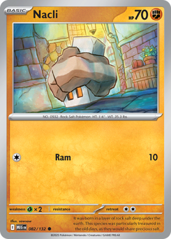 Nacli 082/132 Mega Evolution Pokémon card (Regular)