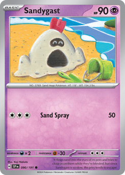 Sandygast 090/191 Pokémon Surging Sparks card