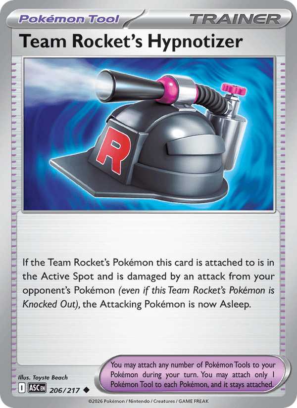Team Rocket's Hypnotizer 206/217 Pokémon Ascended Heroes Regular