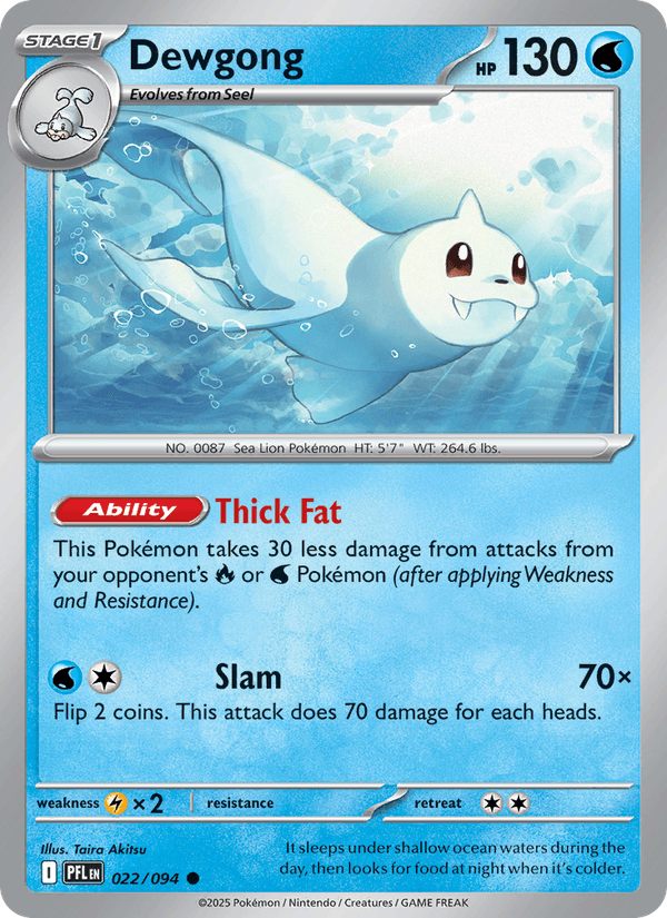 Dewgong 022/094 Phantasmal Flames Pokémon TCG Regular