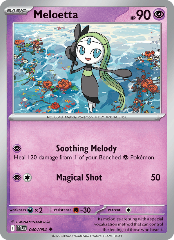 Meloetta 040/094 Phantasmal Flames Pokémon TCG Regular