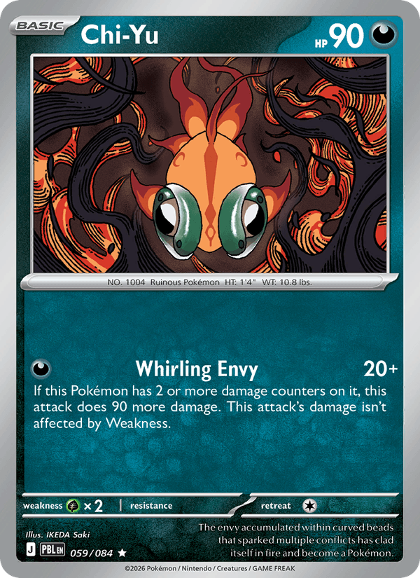 Chi-Yu 059/084 Pitch Black Pokémon card - Regular