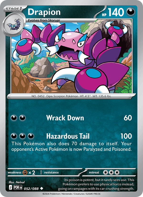 Drapion 052/088 Perfect Order Pokémon TCG Regular