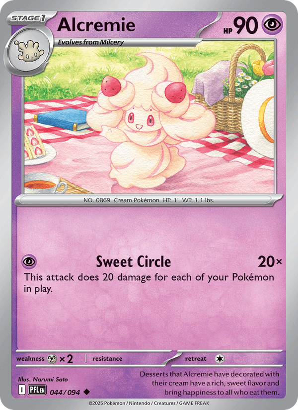 Alcremie 044/094 Phantasmal Flames Pokémon TCG Regular