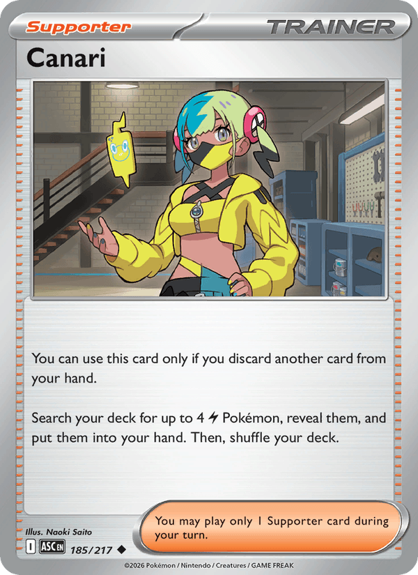 Canari 185/217 Pokémon Ascended Heroes Regular
