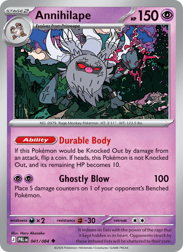 Annihilape 041/084 Pitch Black Pokémon card - Regular