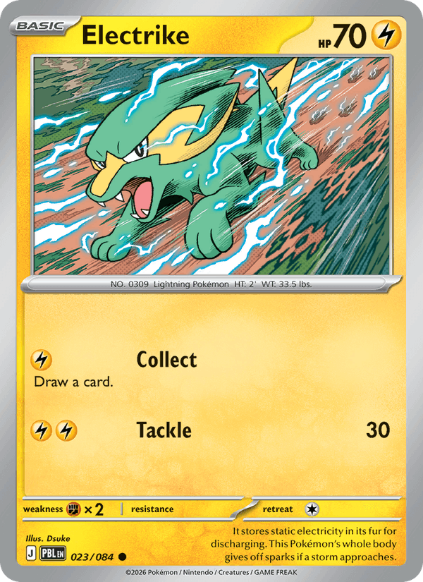 Electrike 023/084 Pitch Black Pokémon card - Regular