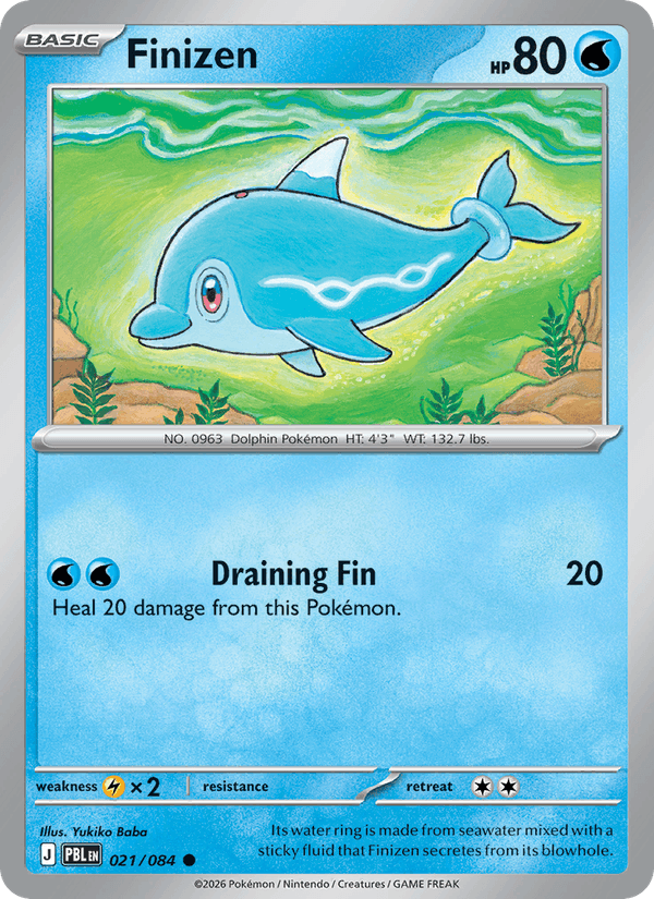 Finizen 021/084 Pitch Black Pokémon card - Regular