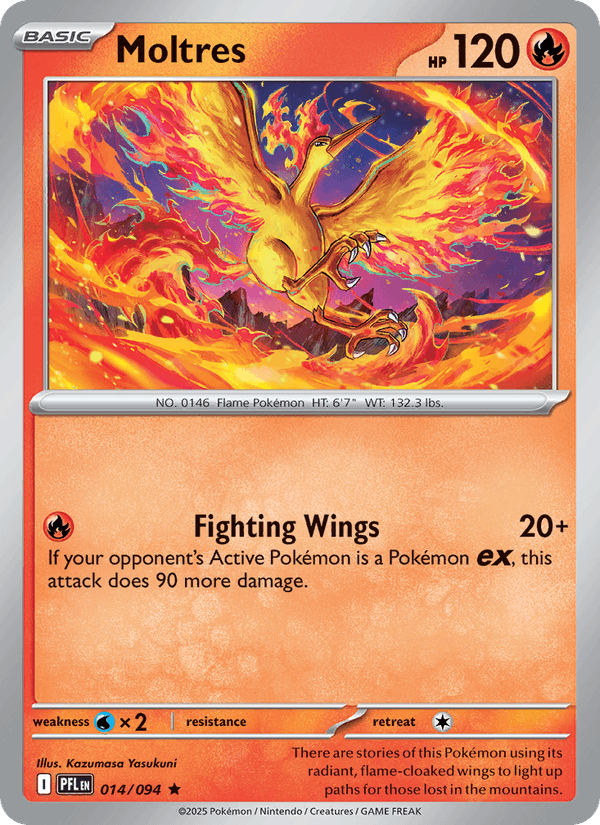 Moltres 014/094 Phantasmal Flames Pokémon TCG Holo