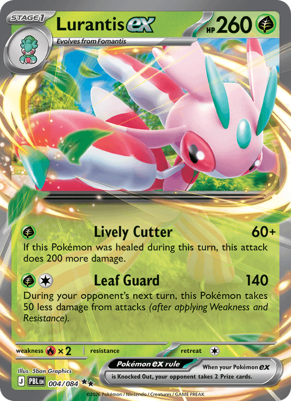 Lurantis ex 004/084 Pitch Black Pokémon card - Regular