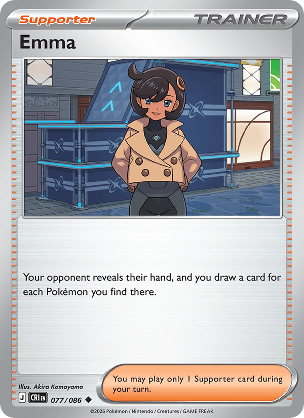 Emma 077/086 Pokémon Chaos Rising Reverse Holo