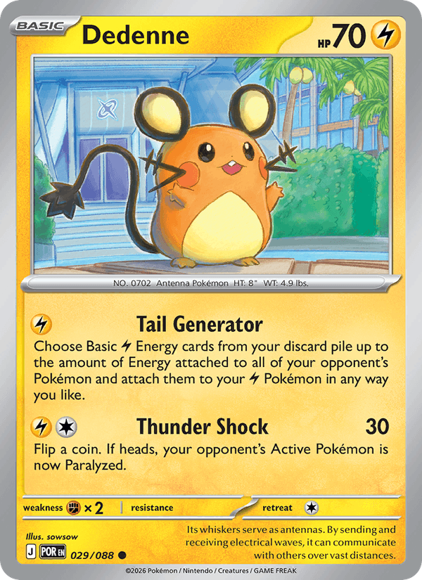 Dedenne 029/088 Perfect Order Pokémon TCG Regular