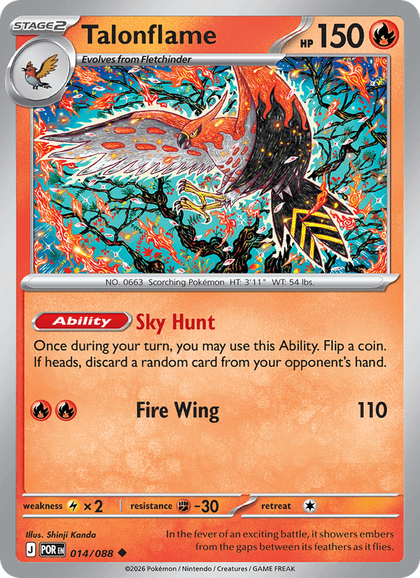 Talonflame 014/088 Perfect Order Pokémon TCG Regular