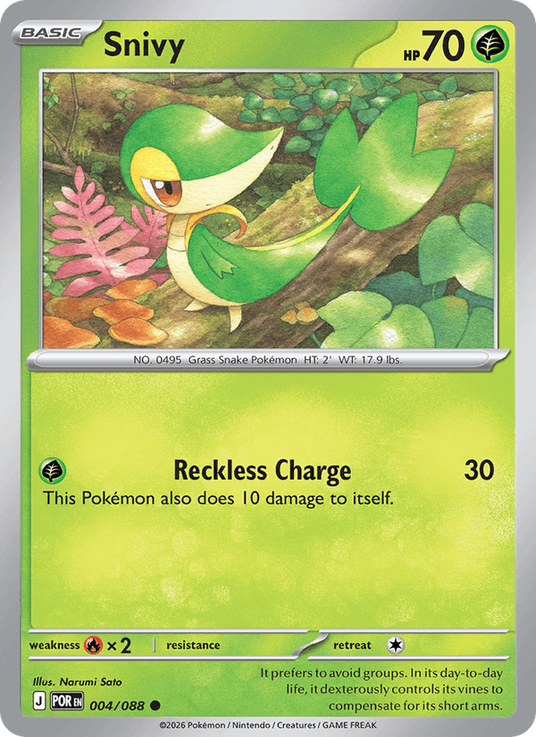 Snivy 004/088 Perfect Order Pokémon TCG Regular