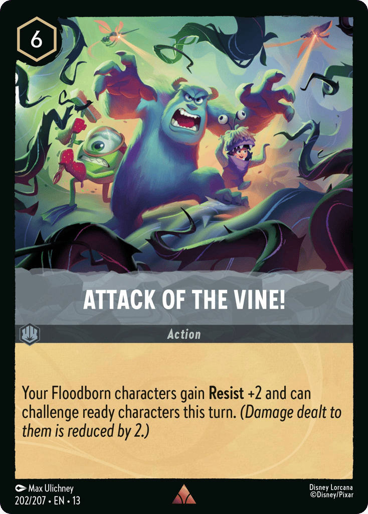 Attack of the Vine! 202/207 — Disney Lorcana Attack of the Vine! English non-foil card front