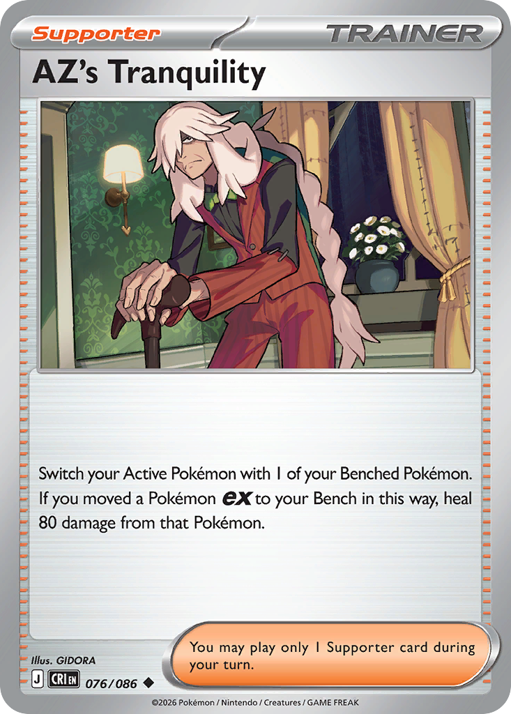 AZ's Tranquility 076/086 – Pokémon Chaos Rising – Regular