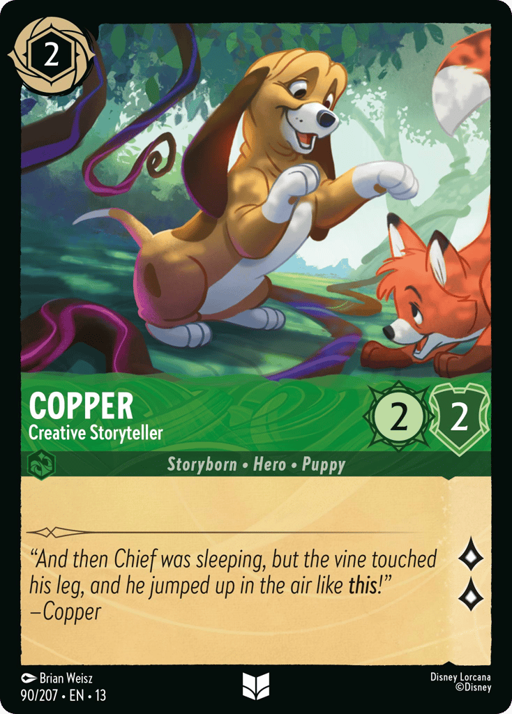 Copper - Creative Storyteller 090/207 — Disney Lorcana Attack of the Vine! non-foil English card