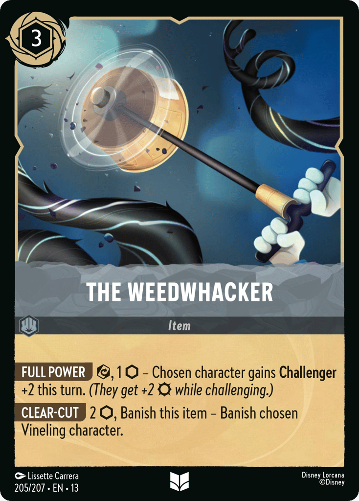 The Weedwhacker 205/207 — Disney Lorcana Attack of the Vine! English non-foil card front