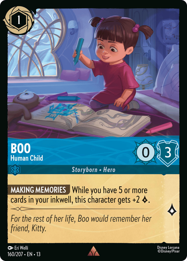 Boo - Human Child 160/207 — Disney Lorcana Attack of the Vine! English non-foil card front
