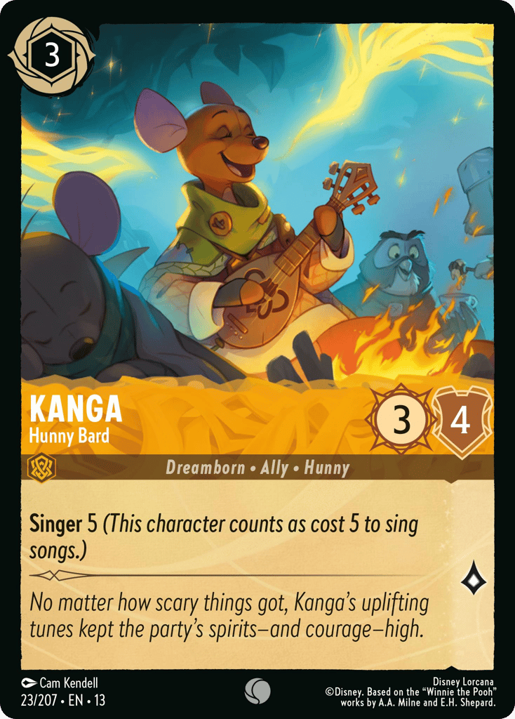 Kanga - Hunny Bard 023/207 — Disney Lorcana Attack of the Vine! English non-foil card front