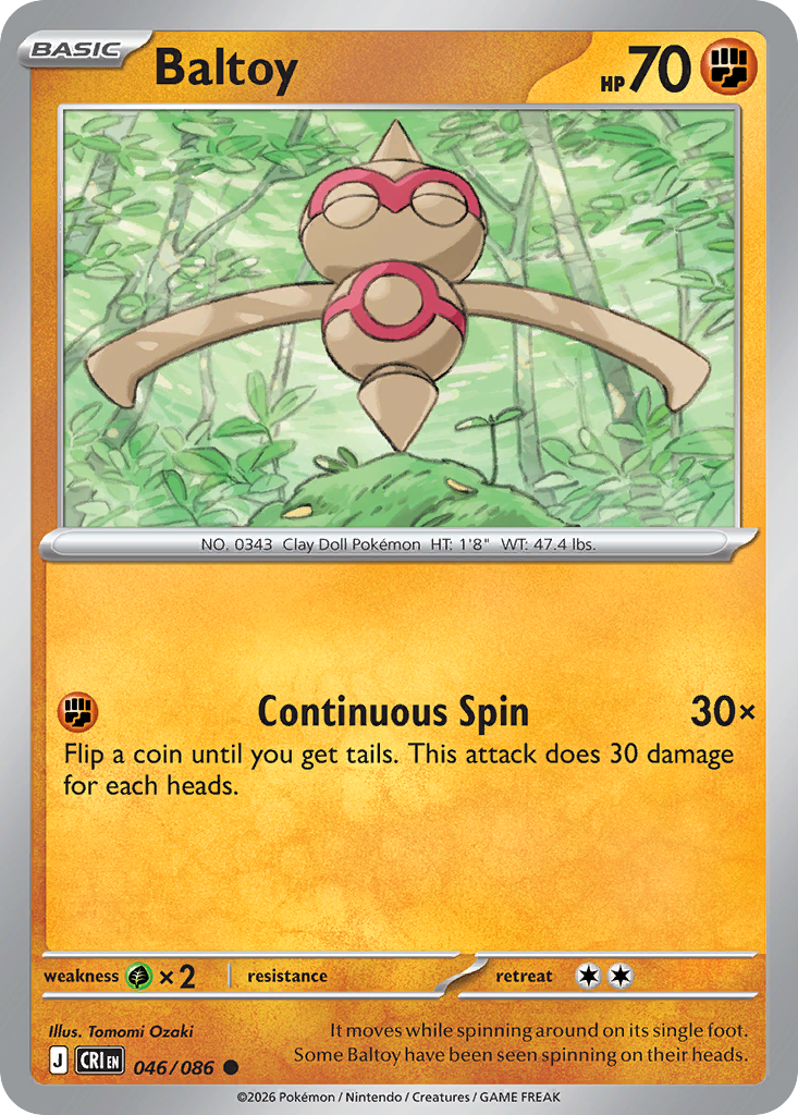 Baltoy 046/086 – Pokémon Chaos Rising – Regular