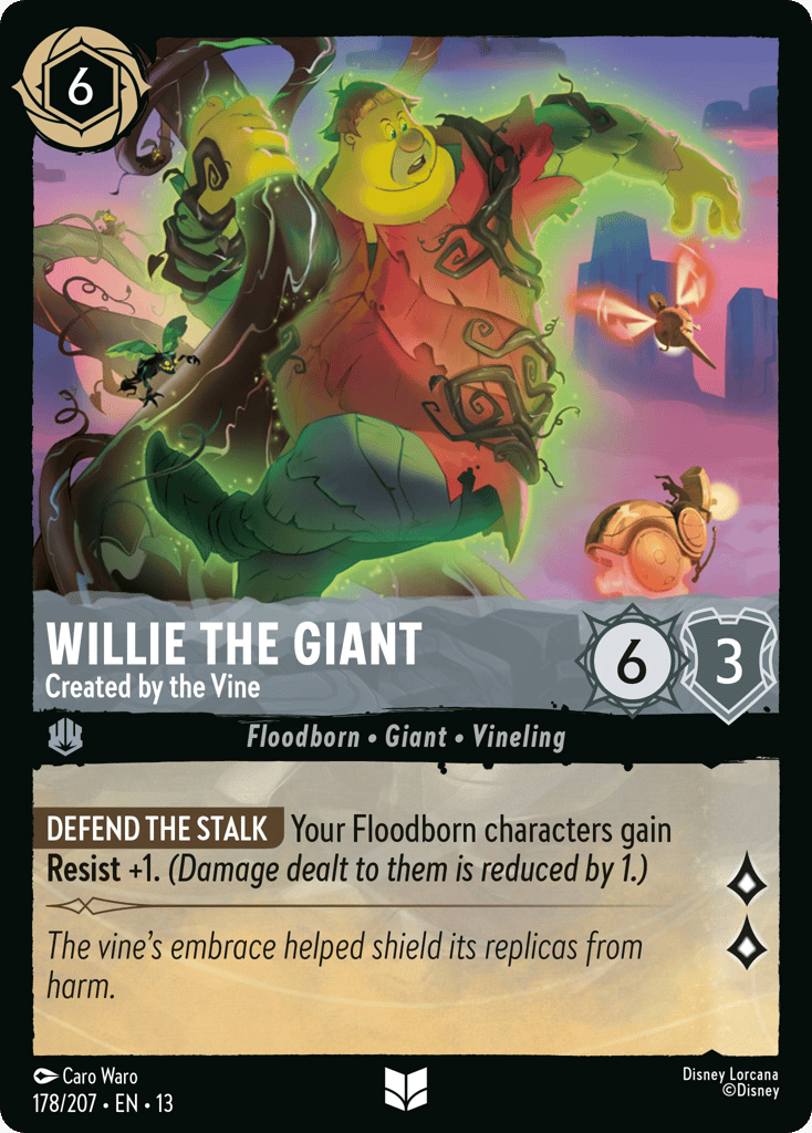 Willie the Giant - Created by the Vine 178/207 — Disney Lorcana Attack of the Vine! non-foil English card