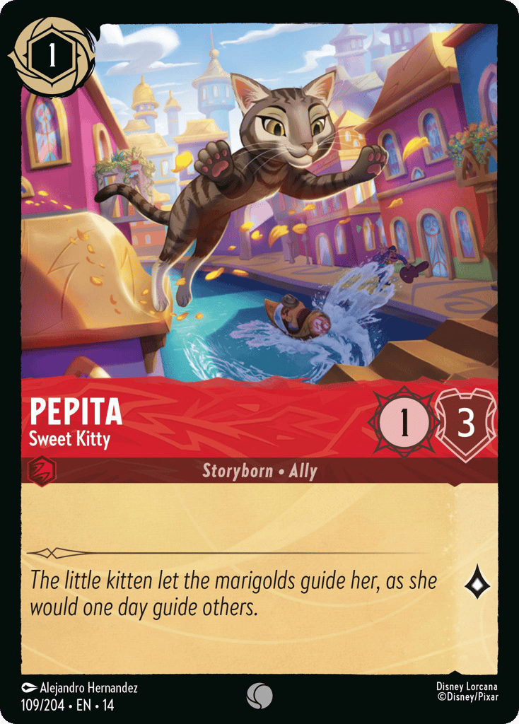 Pepita - Sweet Kitty 109/204 – Disney Lorcana Hyperia City – Non-Foil card artwork
