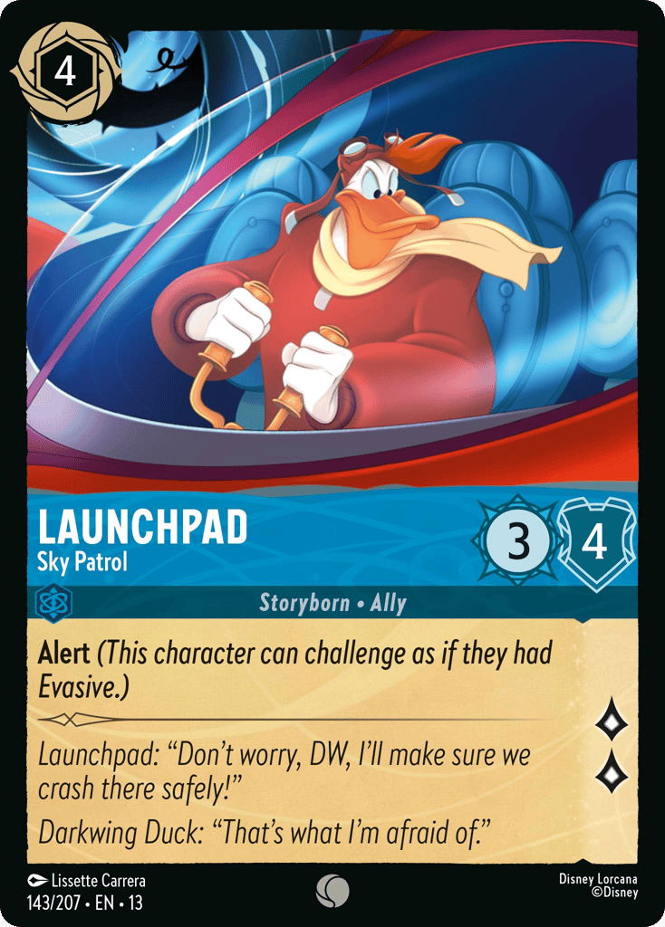 Launchpad - Sky Patrol 143/207 — Disney Lorcana Attack of the Vine! English non-foil card front