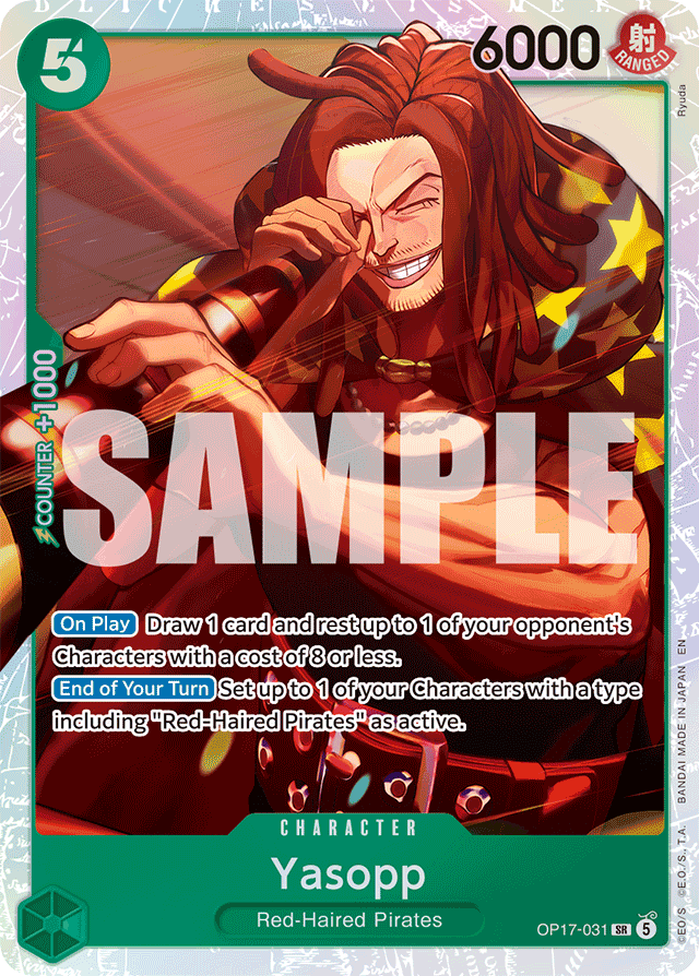 Yasopp OP17-031 Super Rare Foil – One Piece OP17 The World’s Strongest Warriors