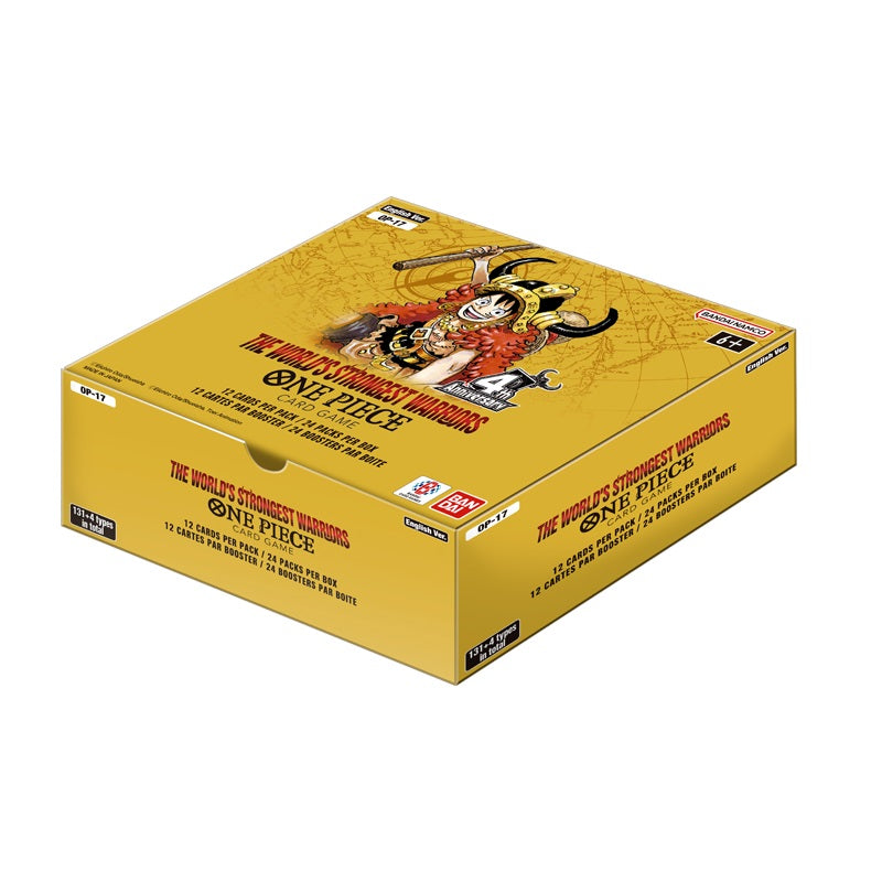 One Piece OP-17 The World's Strongest Warriors official English gold 24-pack booster box