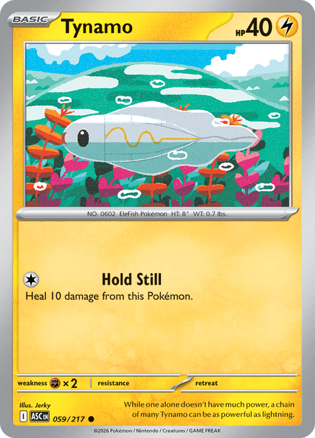 Tynamo 059/217 – Pokémon Ascended Heroes card artwork