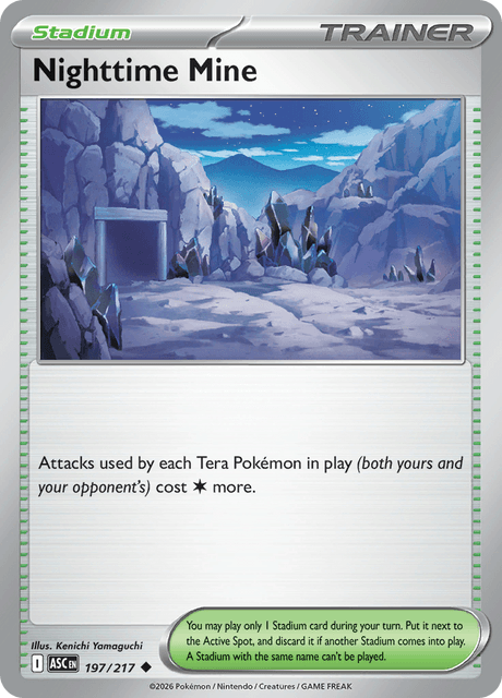 Nighttime Mine 197/217 – Pokémon Ascended Heroes card artwork