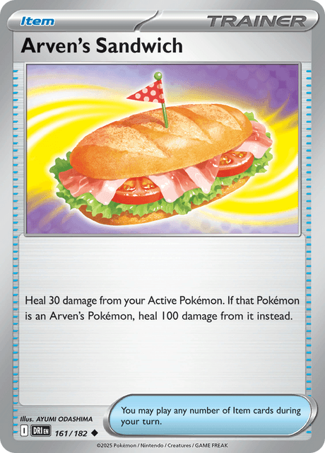 Arven's Sandwich 161/182 – Pokémon Destined Rivals card artwork