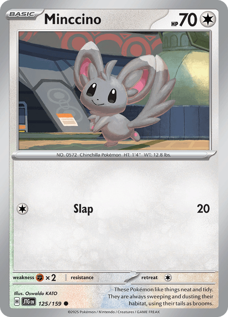 Minccino 125/159 – Pokémon Journey Together card artwork
