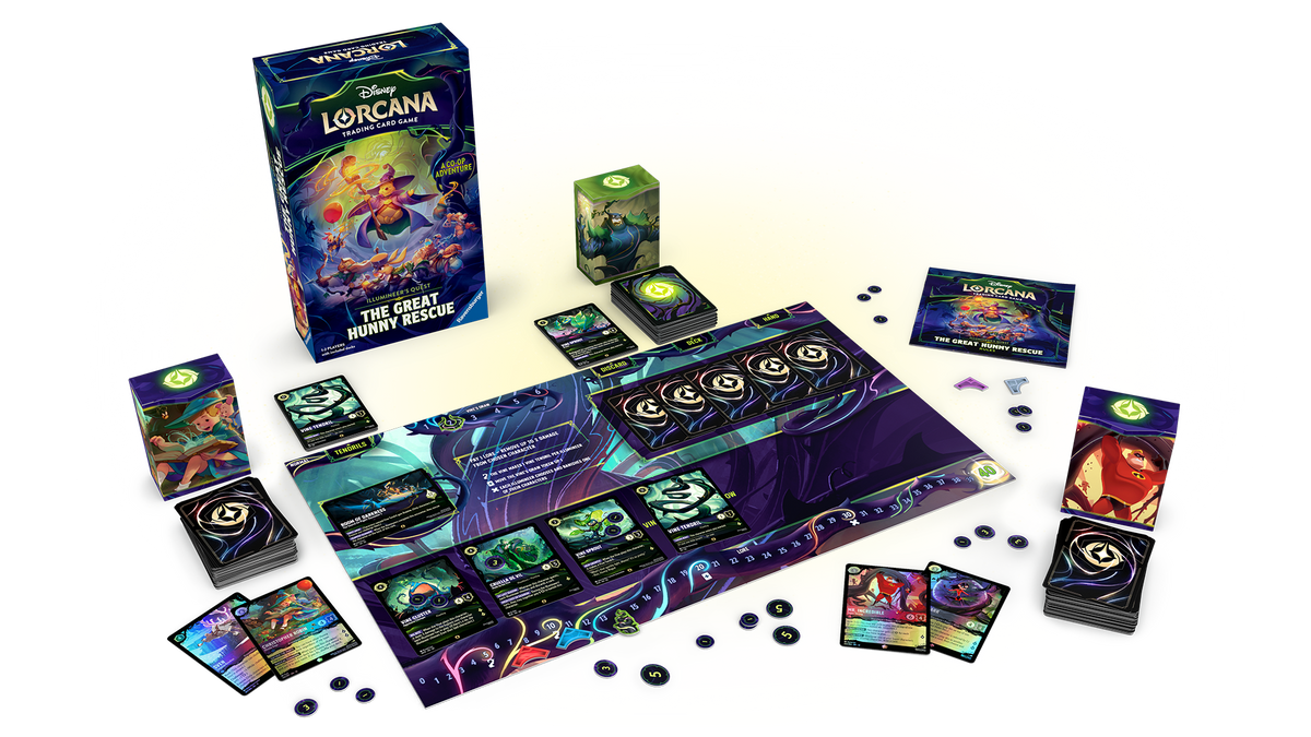 Disney Lorcana Illumineer's Quest The Great Hunny Rescue cooperative game and contents