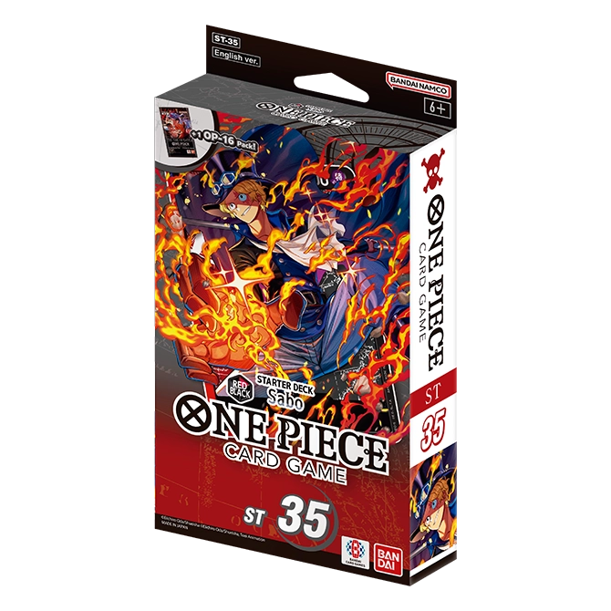 One Piece Card Game: Red/Black Sabo — Starter Deck (ST-35) — English packaging