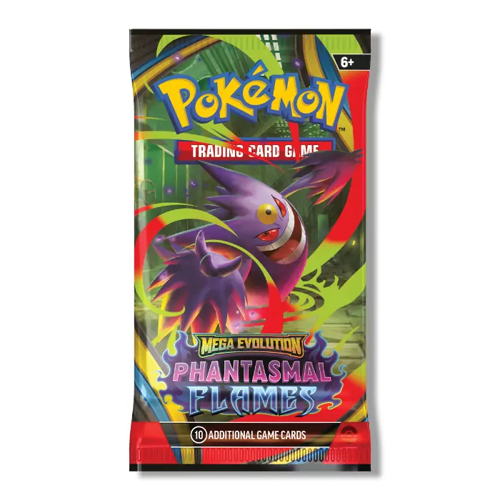 Pokémon TCG Mega Evolution Phantasmal Flames sealed booster pack - pack artwork may vary
