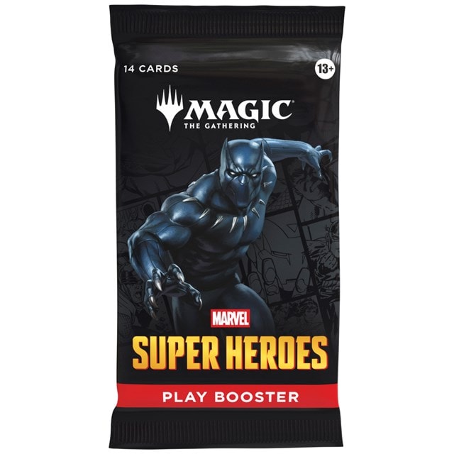 mtg marvel booster pack artwork — illustrative view of pack contents; listed product remains factory sealed