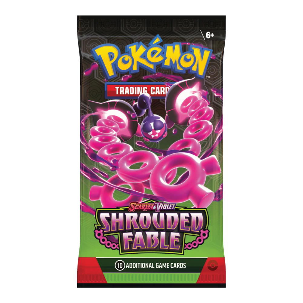 Pokémon TCG Shrouded Fable English sealed booster pack (Pecharunt artwork; artwork may vary)