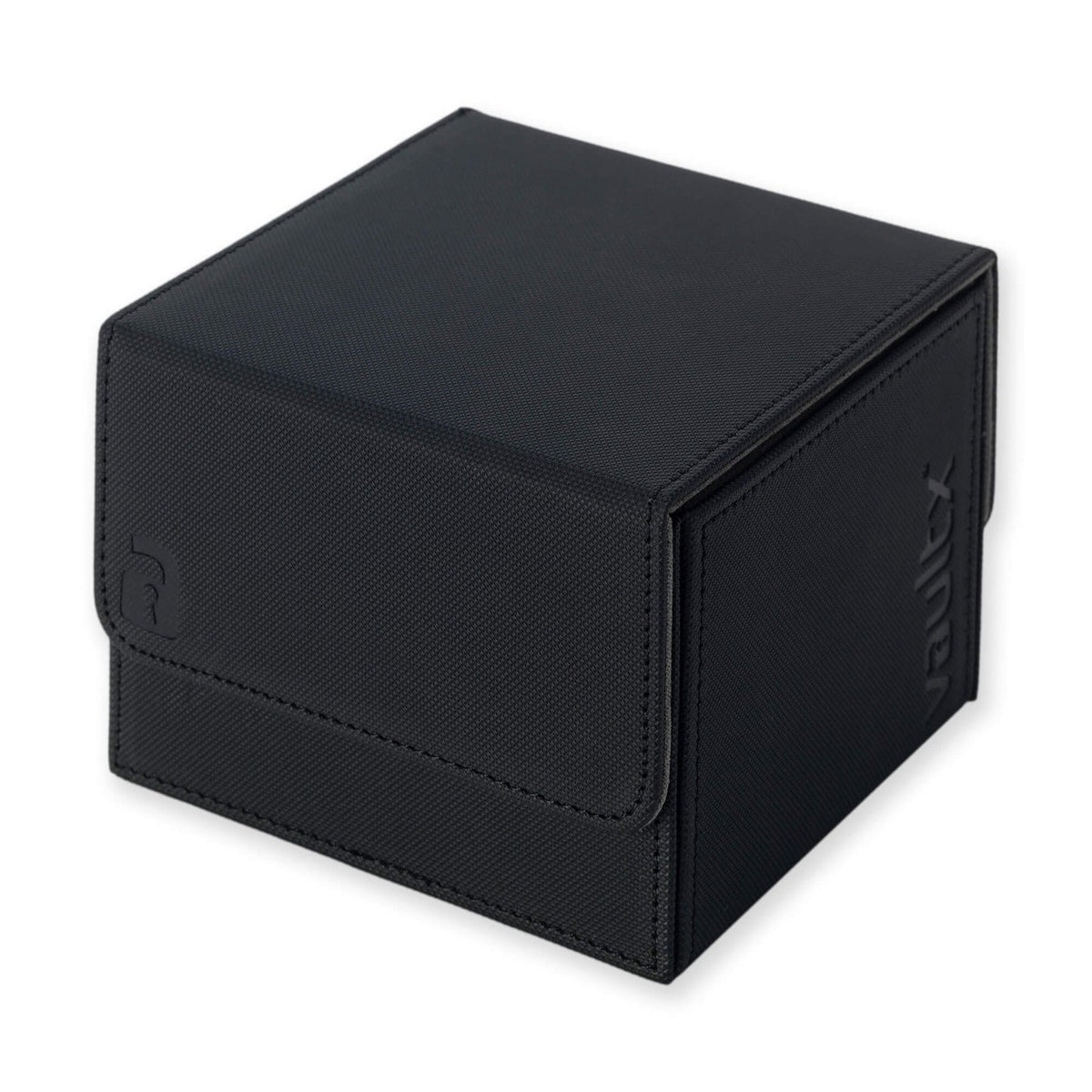 Vault X Exo-Tec 100+ Game Box Signature Black, closed front and side on white background
