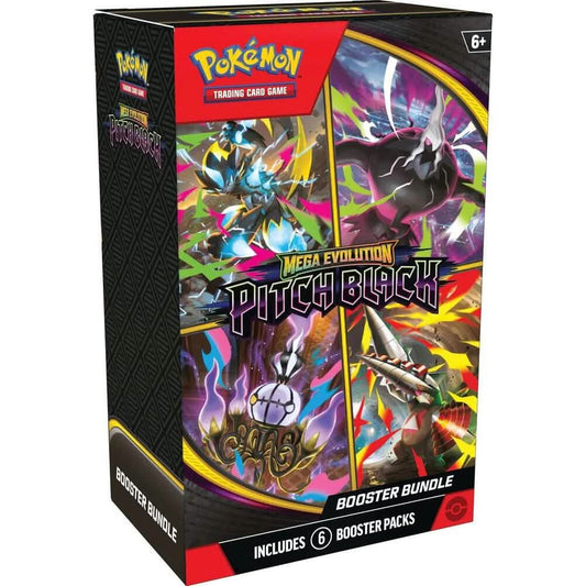 Pokémon TCG: Mega Evolution — Pitch Black — Booster Bundle (6 packs) sealed product packaging