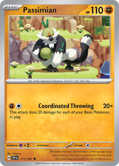 Passimian 111/191 Pokémon Surging Sparks card