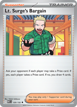 Lt. Surge's Bargain 120/132 Pokémon Mega Evolution Regular