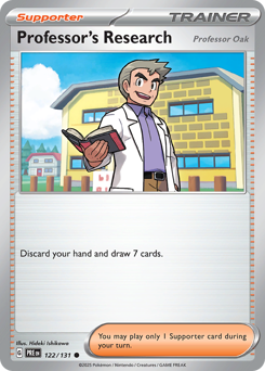 Professor's Research 122/131 Pokémon Prismatic Evolutions Regular