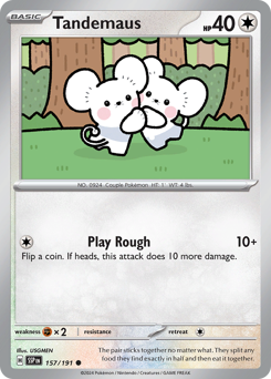 Tandemaus 157/191 Pokémon Surging Sparks card